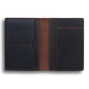 Cartera de Viaje Personalizada al por Mayor, Tarjetero de Bolsillo, Estuche para Pasaporte, Porta Tarjetas de Cuero Genuino - Product Image 4