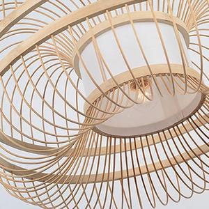 Abat-jour en bambou et rotin, design tendance, éco-responsable, pour la décoration de restaurant - Product Image 2
