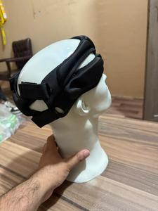 Protective EVA <b>Head</b> Guard with Air Vents for Boxing Adults Unisex Universal <b>Style</b> Solid Black Hook & Loop Closure - Product Image 3