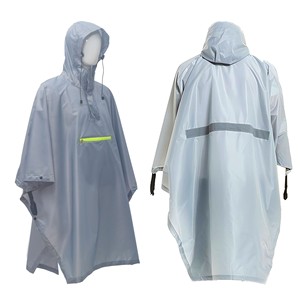 Impermeable Unisex con Capucha, Plegable, con Franja Reflectante y Bolsillo con Cremallera para Uso en Exteriores - Product Image 5