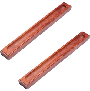 Porte-encens et brûleur décoratif en bois de manguier rustique, respectueux de l'environnement, pour l'aromathérapie de style chinois - Product Image 1