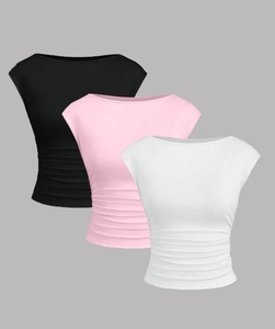 Hot sale Everyday Wear Essential Teenager Wear Summer Styling Slim Fit Body Hugging Perfect For Casual Basic But High Quality - Product Image 2