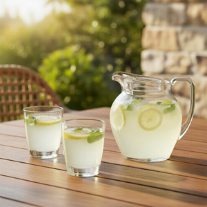 [Holar] Pichet à eau en acrylique de grande capacité (84 oz) de fabrication taïwanaise, clarté similaire au verre, avec couvercle, pour restaurants, mariages, traiteurs - Product Image 5