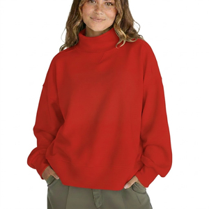 Sweat-shirts à col montant personnalisés de qualité professionnelle avec logo imprimé et brodé, effet délavé, luxe discret, pour hommes et femmes, décontractés, hiver, automne - Product Image 6
