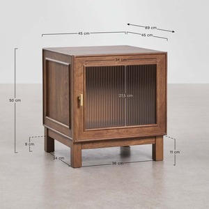 Modern Wood <b>Sideboard</b> Cabinet with Brass Handle <b>Midcentury</b> Storage Furniture for Living Room Home Decor - Product Image 6