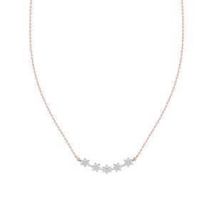 Collier pendentif de luxe plaqué or 14 carats avec triple halo de diamants taille émeraude, bijou délicat pour femme, idéal pour anniversaire et mariage (trio) - Product Image 1