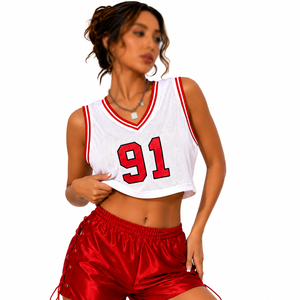 Chaleco Corto de Malla sin Mangas para Mujer, Jersey de Fútbol Americano, Ropa Deportiva Personalizada, Fabricante de Marca Privada - Product Image 2