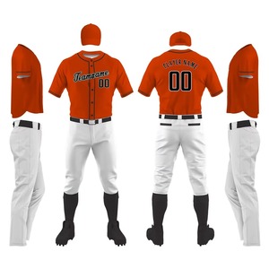 Custom Colors Base Ball Uniform <b>Set</b> High Quality Men Baseball Uniform Custom Logo Design Sublimation Team Name Baseball Uniforms - Product Image 4