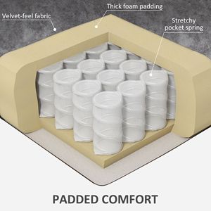 Charcoal Gray Fabric Recliner <b>Chair</b> with <b>Swivel</b> and Footrest <b>Rocking</b> Reclining <b>Chair</b> with Cushion - Product Image 6