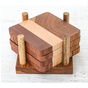 Wood coaster Stand for Customized Size <b>Cheap</b> Price and Handmade Use for Low Price Natural Craft and Handle Marble - Product Image 2