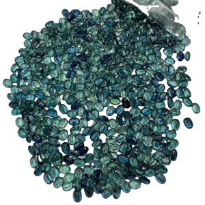 Kyanite สีครามธรรมชาติอัญมณีหลวม6x8มม. รูปไข่รูปร่างที่ไม่ซ้ำกันและสวยงาม! - Product Image 1