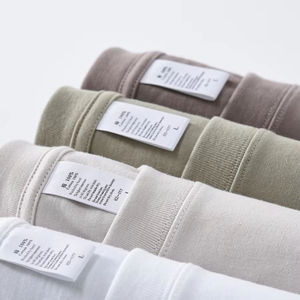 เสื้อยืดแขนสั้นผู้ชายคุณภาพสูง 230 กรัม ผ้าหนา สีขาว ทรงหลวม คอกลม สีพื้น ผ้าฝ้าย 100% เสื้อยืดฤดูร้อน - Product Image 6
