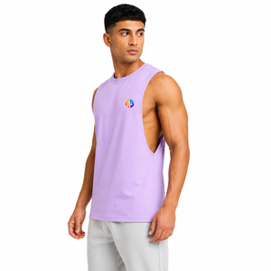 Sporty construction supports training with breathable Man Tank <b>Top</b> with clean style for fitness sessions plus summer <b>walks</b> - Product Image 2