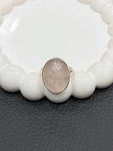 Rose Quartz Oval Cut Natural Stone 925 Sterling Silver Plated Vintage Style IGI Certified Women's Jewelry Gift - Product Image 5