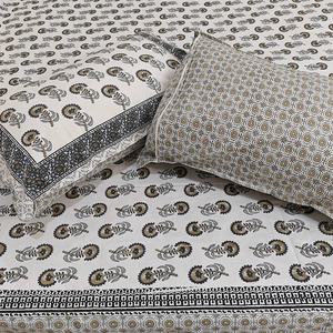 100% coton bio reine drap de lit main bloc Motif imprimé Boho couette doux couvre-lit pour la saison d'automne pour les hôtels - Product Image 6