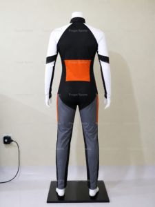 Traje de Paracaidismo de Cuerpo Completo para Adultos, en Bloques de Color, de Spandex y Nailon, Naranja, Negro, Blanco y Gris - Product Image 3