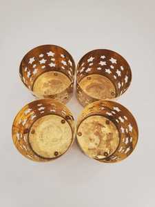 เชิงเทียนทองเหลืองทรงกลม ดีไซน์สวยงาม ทำด้วยมือ สำหรับตกแต่งไฟคริสต์มาส จำหน่ายจำนวนมาก โดย UO - Product Image 6