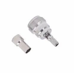 ขั้วต่อแบบ Crimp ชนิด RF ตัวผู้ โพลีโอเลฟิน แบบ N ตัวผู้ ขั้วต่อแบบ Crimp 1 แกน 1 ขา สำหรับประกอบสายเคเบิล - Product Image 3