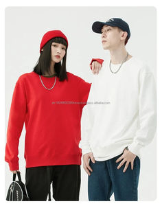 Sudadera de Manga Larga de Algodón de Alta Calidad de 300G, Sudadera con Capucha Unisex para Hombre y Mujer, Cuello Redondo, Logotipo Personalizado OEM, Sudadera con Cuello Redondo - Product Image 2