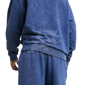 Nouvelles tenues de sport tendance, personnalisables avec votre propre logo, effet délavé, avec fermeture éclair, très chaudes. - Product Image 5