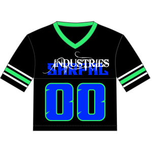 Maillot de football décontracté pour homme en maille personnalisé avec impression sérigraphique, col en V, coupe ample, motif, respectueux de l'environnement - Product Image 1