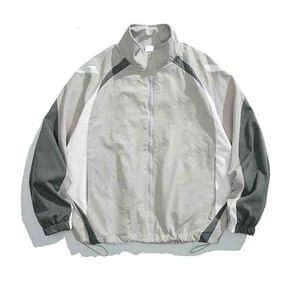 เสื้อแจ็คเก็ตผู้ชายแบบสปอร์ต คอตั้ง ทรงพอดีตัว แต่งสีตัดกัน ซิปปิด ผลิตจากโพลีเอสเตอร์ เหมาะสำหรับใส่ในฤดูใบไม้ผลิ - Product Image 6