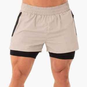 Pantalones Cortos Deportivos para Hombre, de Verano, para Gimnasio, Fitness, Secado Rápido, Transpirables, Elásticos, para Entrenamiento, Deportes al Aire Libre, Correr, Doble Capa - Product Image 6