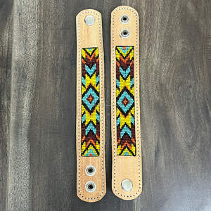 Wholesale Punk Jewelry Hand Tooled Genuine <b>Leather</b> Beaded <b>Bracelets</b> Top Selling Western Fashion Cuff <b>Bracelet</b> Bangles <b>for</b> <b>Women</b> - Product Image 4