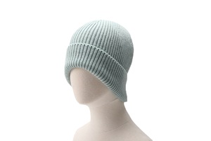 Bonnet d'hiver unisexe en acrylique tricoté à revers, couleur unie, vierge, de haute qualité, personnalisable avec logo, vente en gros - Product Image 1