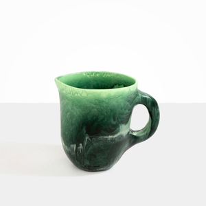 Jarra de agua de resina amarilla Wabi-Sabi con asa, jarra esmaltada minimalista, tetera, artículos para beber - Product Image 6