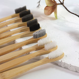 Eco Friendly Biodegradable Custom Logo Easy Clean Teeth Cleaning Adult Bamboo Wood Toothbrush Stand Customized Shape for Hotel - Product Image 5