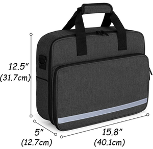 Bolsa Médica de Viaje Roja Compacta, Estuche de Primeros Auxilios de Tela Oxford Resistente con Lazos Elásticos Internos y Mosquetón - Product Image 2