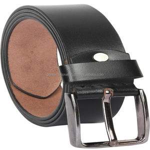 Custom Black Premium Cow Leather Casual <b>Belt</b> for Unisex Wholesale Supply Top Grain Leather <b>Belts</b> and <b>Accessories</b> - Product Image 3