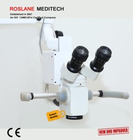 Microscope chirurgical ophtalmique pour chirurgie oculaire, électrique, avec zoom 3-5 niveaux, grossissement 12,5x, oculaire WF réglable