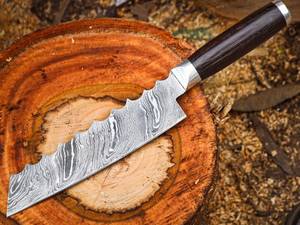 Couteau de chef Black Smith 1987 en acier Damas, 12 pouces, manche en bois de wengé avec embout argenté - Product Image 6