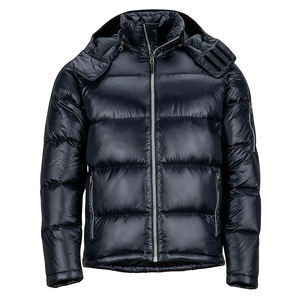 Custom Design Mens Puffer Jacket <b>Winter</b> Streetwear Hooded <b>Coat</b> with Front Logo High Quality <b>Waterproof</b> - Product Image 1