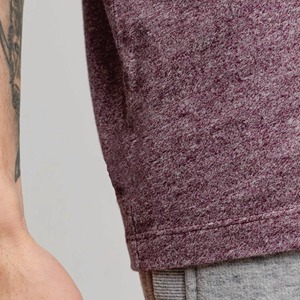 T-shirt à manches courtes pour homme avec bordure foncée, coupe classique, jersey décontracté en coton, col rond, couleur unie - Product Image 5