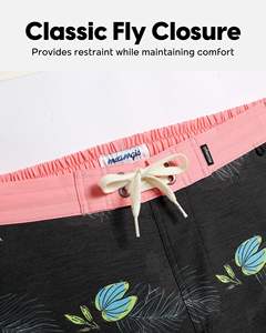 Shorts de bain pour hommes, unisexes, séchage rapide, vêtements de plage, imprimé floral, légers, respirants, résistants à l'eau, style été - Product Image 3