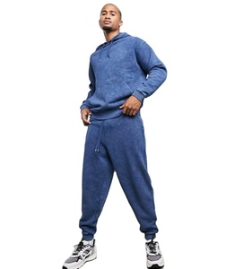 Chándal deportivo de alta calidad para hombre, prenda de chándal personalizada de entrenamiento, con forro polar, ajustada, con etiqueta personalizada, para invierno - Product Image 1