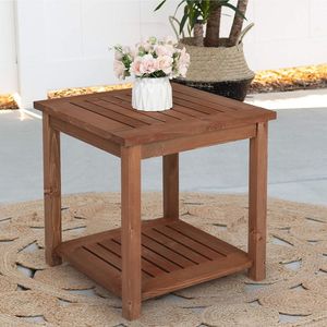 Tavolino Quadrato da 17,7 Pollici per Patio/Interno-Esterno, per Veranda e Giardino - Product Image 1