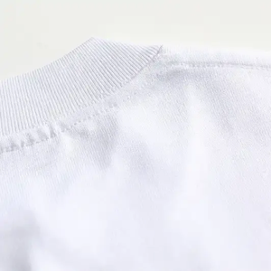 T-shirt uni blanc slim fit décontracté pour homme et femme, 100% coton, imprimé sur mesure, 300g, séchage rapide, haute qualité - Product Image 2