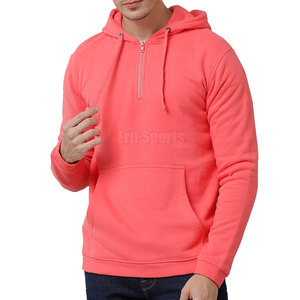 Plain <b>Pullover</b> <b>Men</b> Quarter Zip Hoodies Premium Quality 2026 New Design Cotton Hoodies For <b>Men</b> - Product Image 4