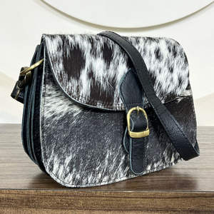 Sac bandoulière de luxe 2026 en cuir de vachette véritable fait main, sac mini élégant en cuir à poils, sac à main bohème multi-usages pour femme - Product Image 4