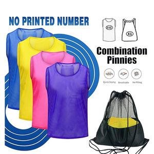 Soccer Pinnies Youth with Numbers Scrimmage Team Practice Vests Training Bibs Jerseys for Basketball Soccer Football Breathable - Product Image 4