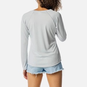 เสื้อยืดผ้าฝ้าย 100% 230 GSM คุณภาพสูงสำหรับผู้หญิง แขนยาว - Product Image 4