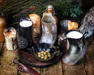 Jarra de Cuerno Auténtica para Cerveza, a Prueba de Fugas y Olores, Estilo Vikingo para Halloween - Product Image 4