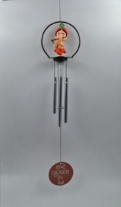 Campana de Viento Dhyan Bansidhar de 90 mm con Diseño de Krishna, Material PVC/ABS, Campana Decorativa Moderna para Colgar, Decoración Espiritual Feng Shui para el Hogar y la Oficina - Product Image 3