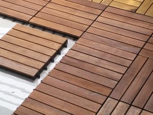 Baldosas de Madera Modernas para Terraza, 300x300mm, Ecológicas, para Interiores y Exteriores, Jardín, Patio Trasero - Product Image 3