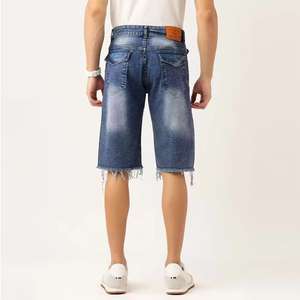 Ropa Urbana de Verano para Hombre, Corte Recto, Estampado Personalizado, Algodón Suave con Lavado Desgastado, Cintura Media, Transpirable, Estilo Vintage - Product Image 2