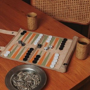 Roll PU Leather Eco-Friendly Durable Tournament Chess <b>Board</b> Chess Set Rollable Chess Mat Travel <b>Backgammon</b> <b>Board</b> Gaming Home - Product Image 1